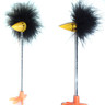 Fuzzy Feather Head Bird Novelty Ballpen